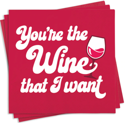 Cocktail Napkins - Wine That I Want