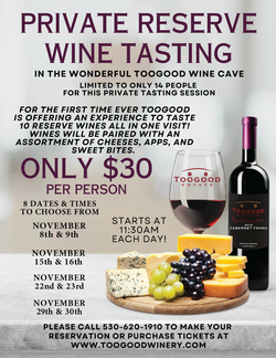 11/8/25 Reserve Wine Tasting