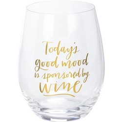 Wine Glass - Today's Good Mood Sponsored By Wine