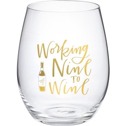 Wine Glass - Working Nine To Wine