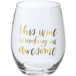 Wine Glass - This Wine Is Making Me Awesome